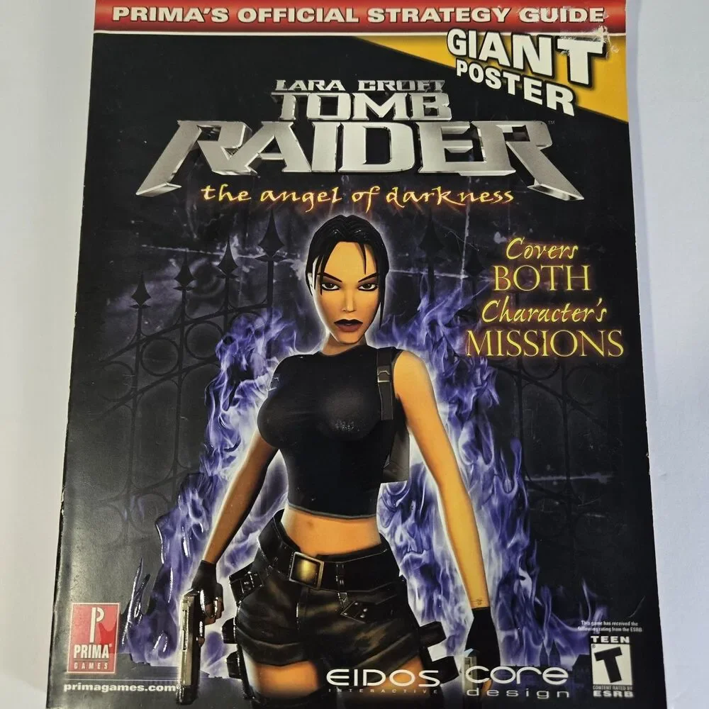 Tomb Raider: Angel of Darkness Prima Official Strategy Guide PS2 With Poster